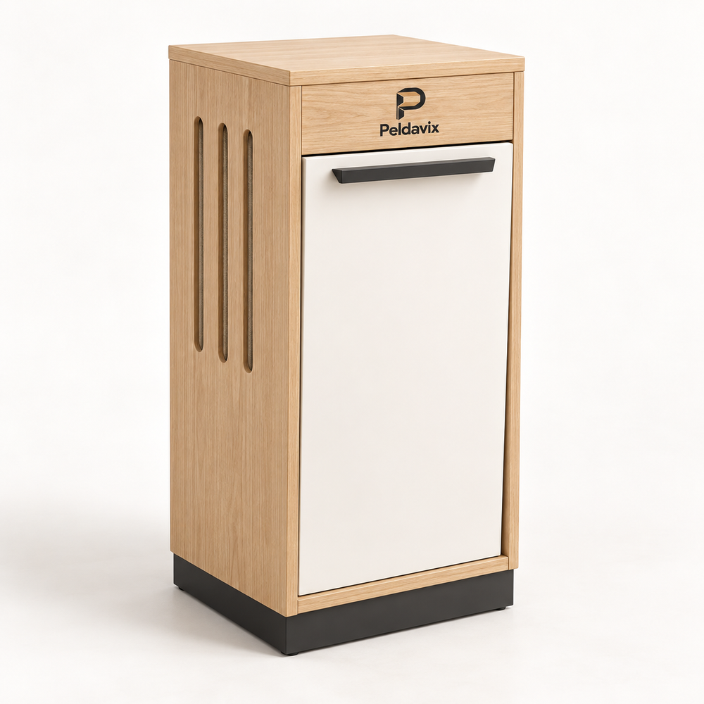 Peldavix Everyday Storage Slim Tilt-Out Laundry Hamper Cabinet