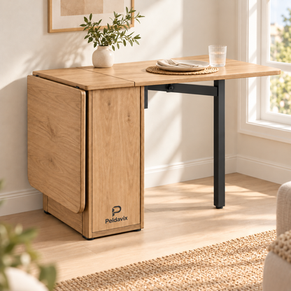 Peldavix SpaceWise Drop-Leaf Dining Console Table