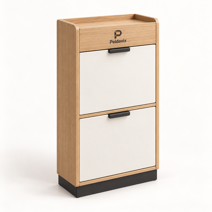 Peldavix Everyday Storage Slim 2-Compartment Shoe Cabinet